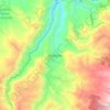 Coconuco topographic map, elevation, terrain