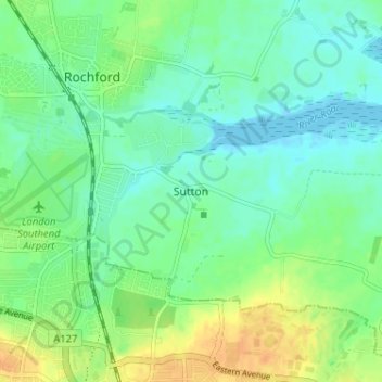 Sutton topographic map, elevation, terrain