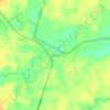 Pamenang topographic map, elevation, terrain