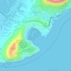 Hanauma Bay topographic map, elevation, terrain