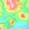 Cradoc topographic map, elevation, terrain