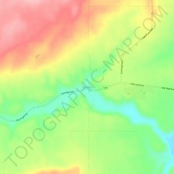 Nolalu topographic map, elevation, terrain