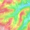 Alfred topographic map, elevation, terrain