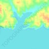 Hubbard Creek topographic map, elevation, terrain
