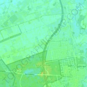 Sonniuswijk topographic map, elevation, terrain