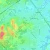 Hilltop topographic map, elevation, terrain