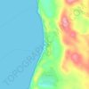 Tangalooma topographic map, elevation, terrain