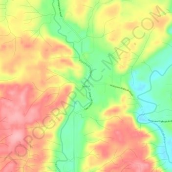 Nisson topographic map, elevation, terrain