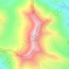 Mount Baldy topographic map, elevation, terrain