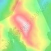 Cameron Peak topographic map, elevation, terrain