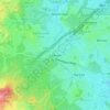 Cadnam topographic map, elevation, terrain