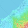 Kaga topographic map, elevation, terrain