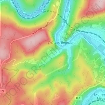 La Rubrique topographic map, elevation, terrain