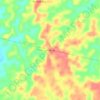 Hermosa topographic map, elevation, terrain