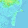 Hampton Beach topographic map, elevation, terrain