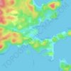 Oban topographic map, elevation, terrain