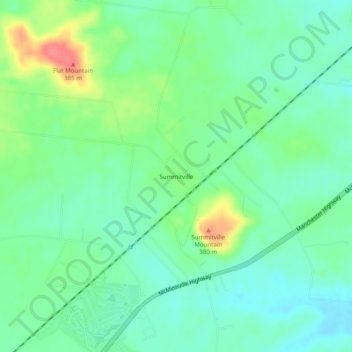 Summitville topographic map, elevation, terrain