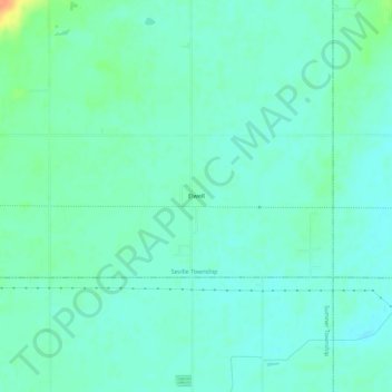 Elwell topographic map, elevation, terrain