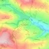 Dungworth topographic map, elevation, terrain