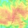 Haine topographic map, elevation, terrain