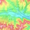 Le Cros topographic map, elevation, terrain