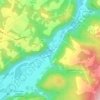 Caddell topographic map, elevation, terrain