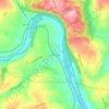 Laurys Station topographic map, elevation, terrain