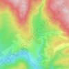 Plužine topographic map, elevation, terrain