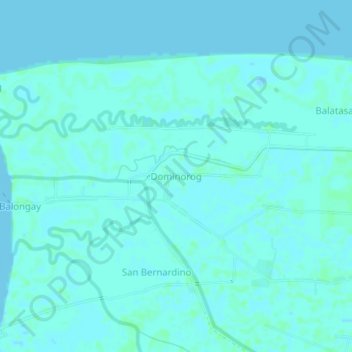 Dominorog topographic map, elevation, terrain