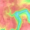 Hourpes topographic map, elevation, terrain