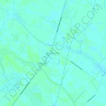 Plantersville topographic map, elevation, terrain