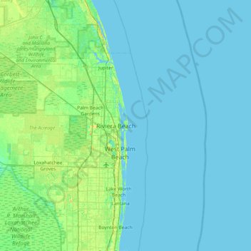 Singer Island topographic map - Thumbnail