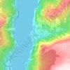 Tyssedal topographic map, elevation, terrain