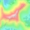 Mount Blakiston topographic map, elevation, terrain