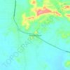 Kinabatangan topographic map, elevation, terrain