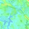 Le Pont Roz topographic map, elevation, terrain