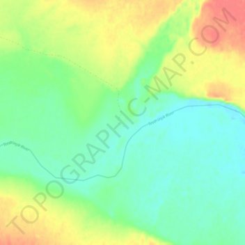Caro topographic map, elevation, terrain