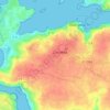 Ti-korn topographic map, elevation, terrain