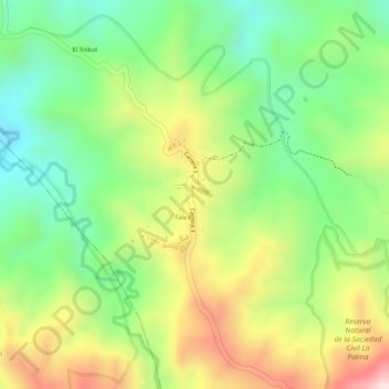 POBLAZON topographic map, elevation, terrain
