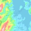 Bagamanoc topographic map, elevation, terrain