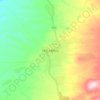 Bekoji topographic map, elevation, terrain