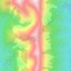 Cauldron Peak topographic map, elevation, terrain