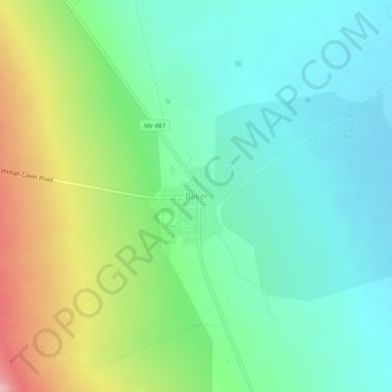 Baker topographic map, elevation, terrain