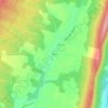 Calvin topographic map, elevation, terrain