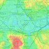 Fulham topographic map, elevation, terrain