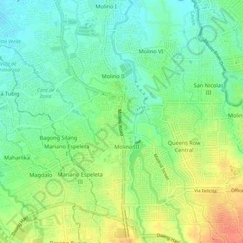 Molino 3 topographic map, elevation, terrain