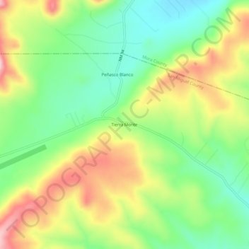 Tierra Monte topographic map, elevation, terrain