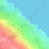 Kapparis topographic map, elevation, terrain