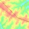 Flood topographic map, elevation, terrain