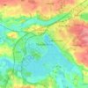 Skanderborg topographic map, elevation, terrain